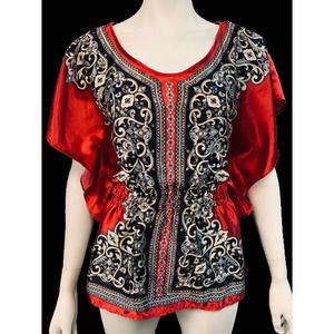 Heart & Soul Women's Blouse, Small/Red